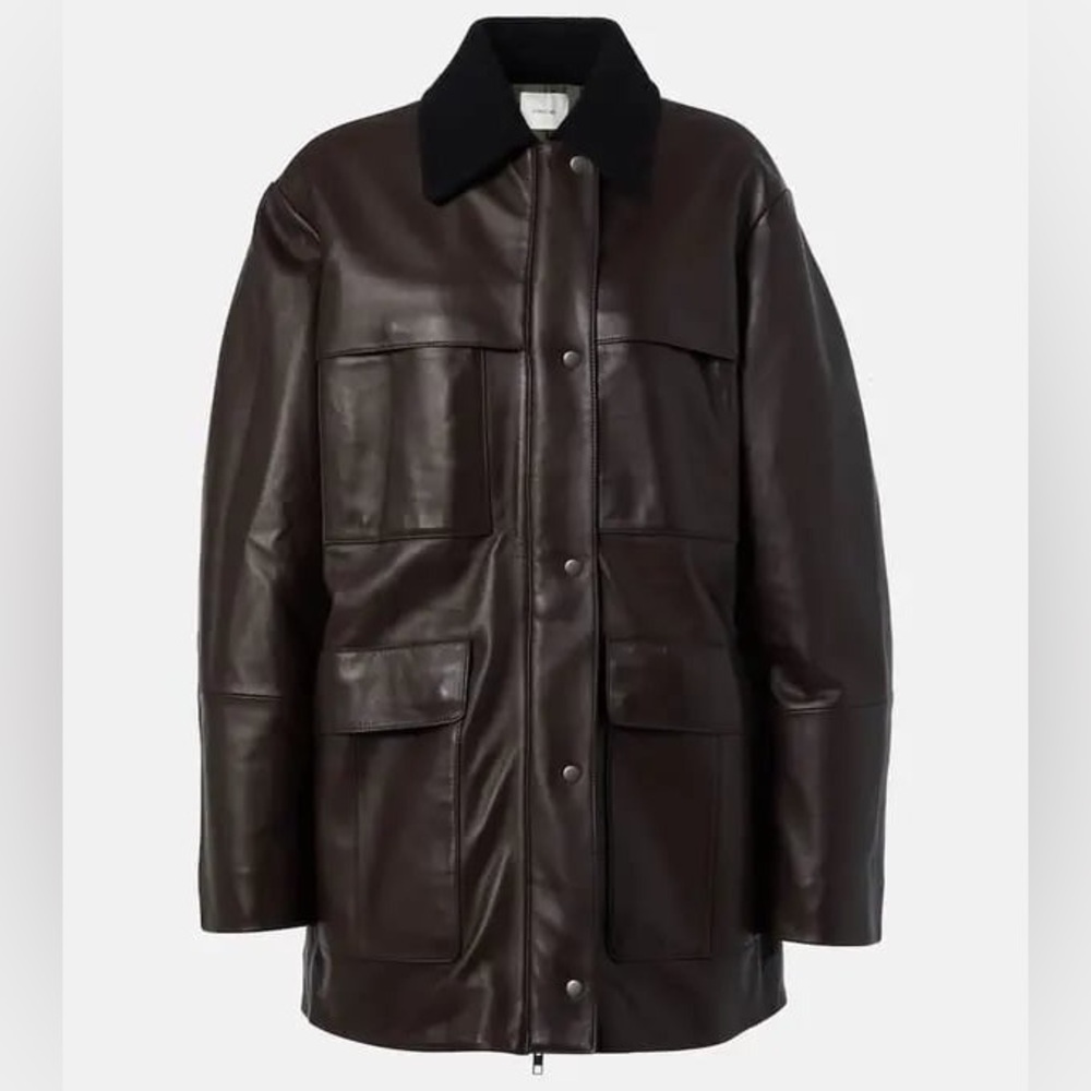 Vince leather hunting jacket